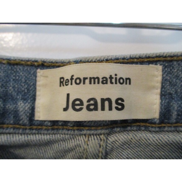 Reformation Womens Sz 27 Stevie Ultra High Rise Jeans Malta Medium Wash - Picture 5 of 11